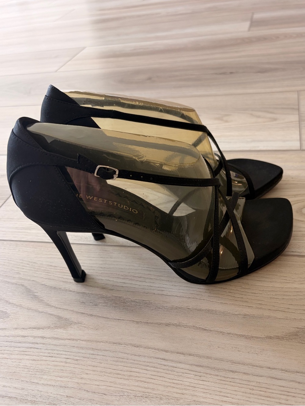 Nine West Black Satin High Heels